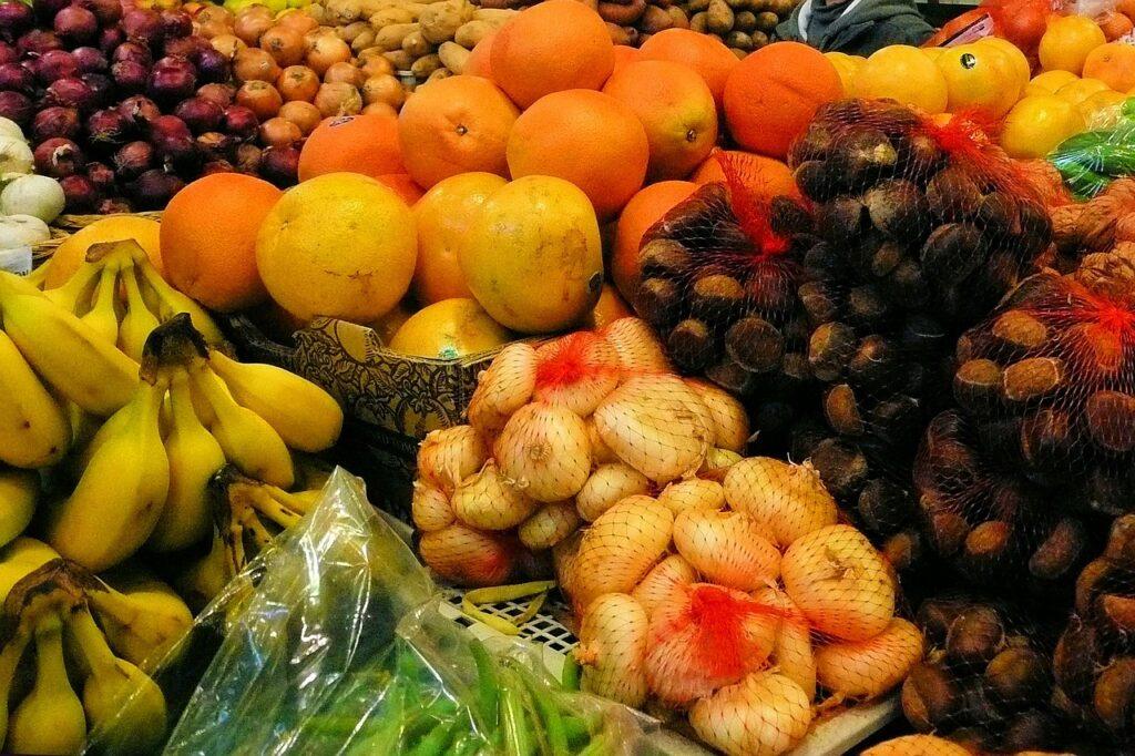fruits, market, shop